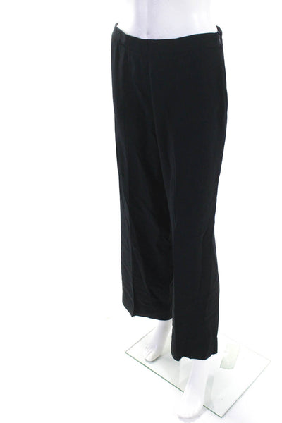 KORS Michael Kors Womens High Waist Straight Leg Pleated Pants Navy Size 8