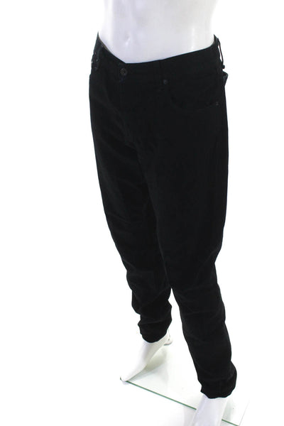 Rag & Bone Mens Black Standard Issue Fit 2 Slim Leg Straight Leg Jeans Size 34