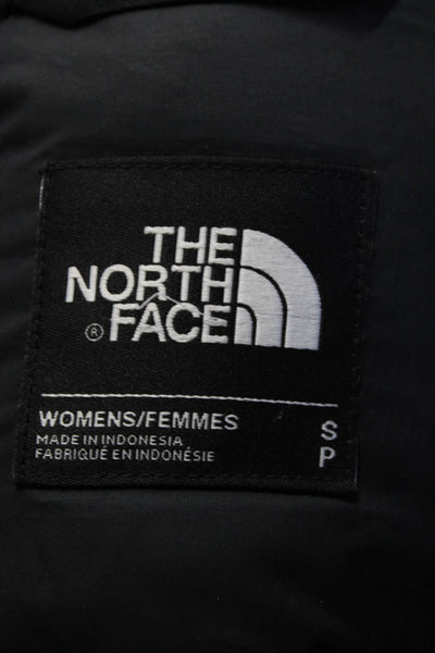 The North Face Womens Long Sleeves Full Zipper Puffer Coat Black Size Small