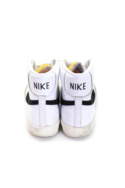 Nike Mens Leather Blazer Mid 77 Vintage Sneakers White Black Size 11