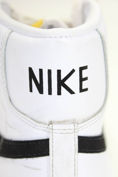 Nike Mens Leather Blazer Mid 77 Vintage Sneakers White Black Size 11