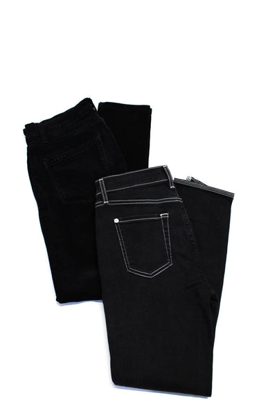 7 For All Mankind BlankNYC Womens Contrast Trim Jeans Black Size 26 27 Lot 2