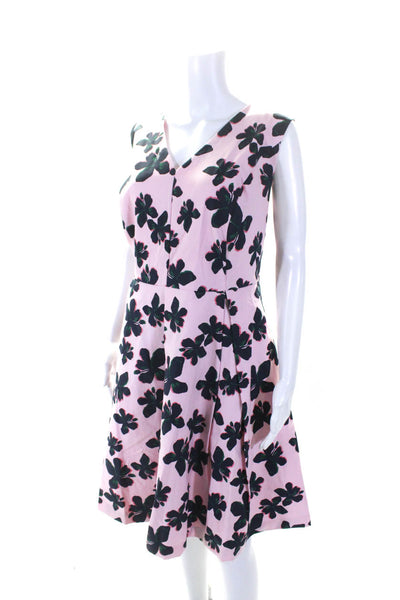 Draper James X ELOQUII Womens Cotton Floral Print A-Line Dress Pink Size 20