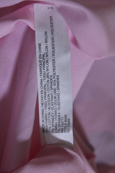 Draper James X ELOQUII Womens Cotton Floral Print A-Line Dress Pink Size 20