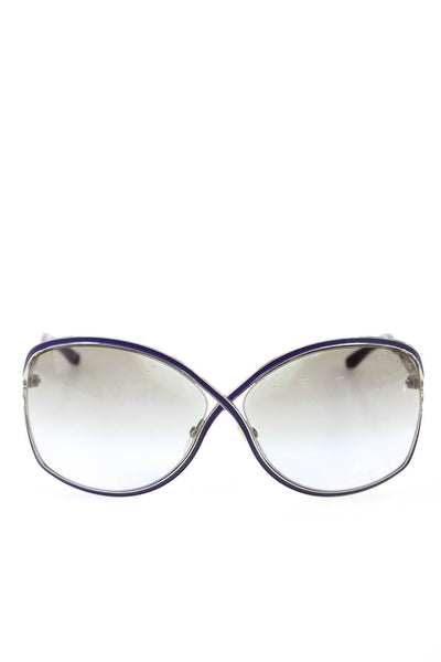 Tom Ford Womens Rickie TF79 Oversize Metal Sunglasses Purple