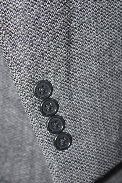 Daniel Cremieux Collection Mens Three Button Blazer Jacket Black Size 42 Regular