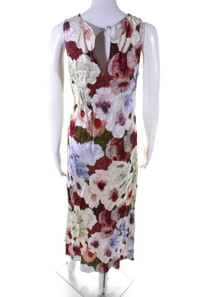 Rails Women's Round Neck Sleeveless Cinch Midi Floral Slip Dress Size M