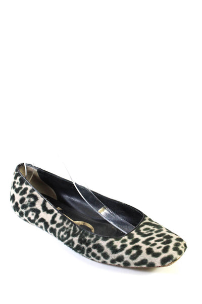 Yves Saint Laurent Women's Slip-On Ballet Flats Shoe Animal Print Size 11