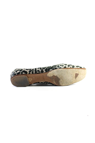 Yves Saint Laurent Women's Slip-On Ballet Flats Shoe Animal Print Size 11