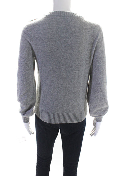 J Crew Women's Crewneck Long Sleeves Pullover Sweater Gray Size S