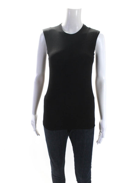 Pea Bee & Jae Womens Jersey Knit Sleeveless Tank Shirt Top Black Size XS