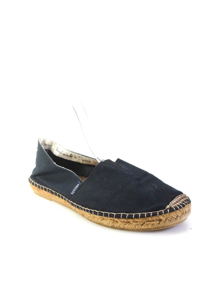 Viscata Womens Slip On Round Toe Espadrilles Loafers Navy Canvas Size 39