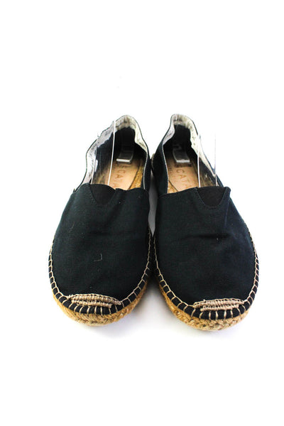 Viscata Womens Slip On Round Toe Espadrilles Loafers Navy Canvas Size 39