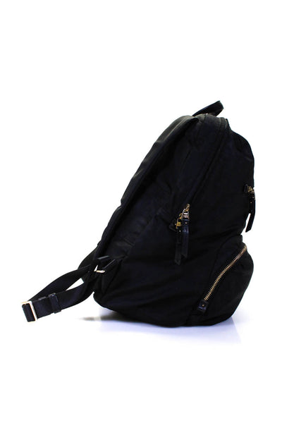 Tumi Womens Zippered Slip-On Casual Puffer Backpack Handbag Black