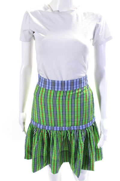 Gretchen Scott Women's Elastic Waist Pull-On Plaid Mini Skirt Size XS