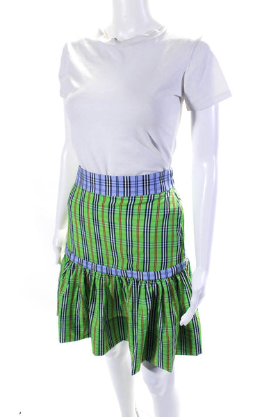 Gretchen Scott Women's Elastic Waist Pull-On Plaid Mini Skirt Size XS