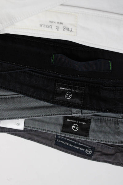 AG Adriano Goldschmied J Brand Womens Buttoned Skinny Pants Black Size 30 Lot 5