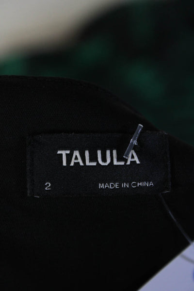 Talula Women's V-Neck Sleeveless Cinch Wrap Mini Dress Black Size 2