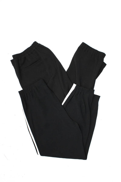 Babaton Vince Womens Stretch Waist High-Rise Tapered Pants Black Size M L Lot 2