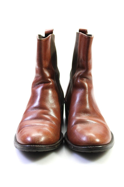 Cole Haan Womens Leather Almond Toe Chelsea Evan Boots Dark Brown Size 7.5US