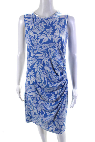 Brooks Brothers Women's Round Neck Sleeveless Cinch Floral Midi Dress Size S