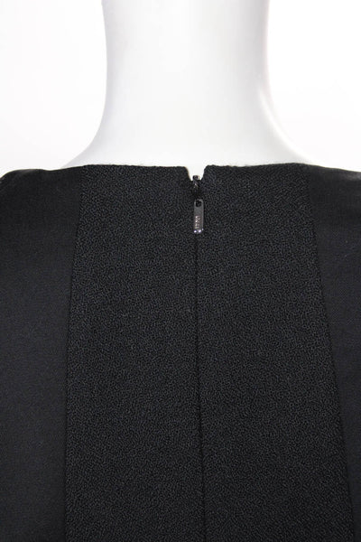 Escada Sport Women's Asymmetric Neckline A-Line Mini Dress Black Size 44