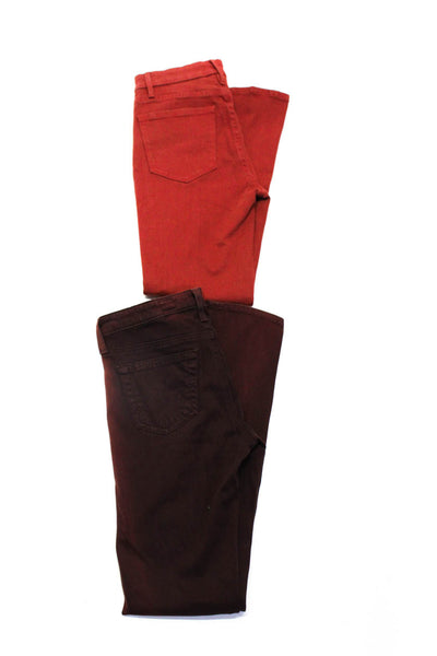 AG Adriano Goldschmied Frame Womens Bootcut Skinny Leg Pants Red Size 25 Lot 2