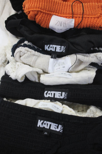 Zara Katie J Girls Sweater Lace Shorts Set Mini Skirt Size 11-12 13-4 L XL Lot 7