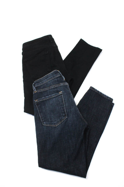 C of H Los Angeles Frame Womens Arielle Skinny Jeans Black Blue Size 28 24 Lot 2