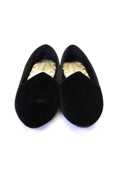 Birdies Womens Velvet Slide On Loafers Black Size 7.5
