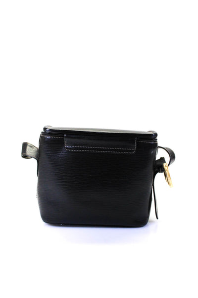Barry Kieselstein-Cord Womens Leather Snapped Buttoned Shoulder Handbag Black