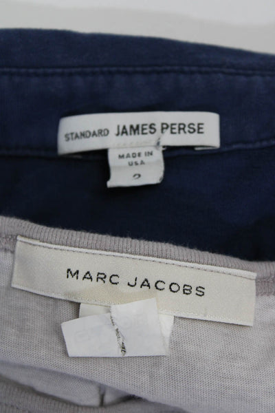 Standard James Perse Marc Jacobs Mens Tank Top Polo Shirt Blue Small 3 Lot 2