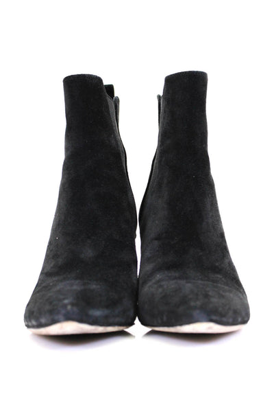 Veronica Beard Womens Baxter Pointed Toe Ankle Boots Black Suede Size 7.5