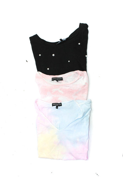 Generation Love Womens Short Sleeve Shirts Pink Black Multicolor Size XS Lot 3