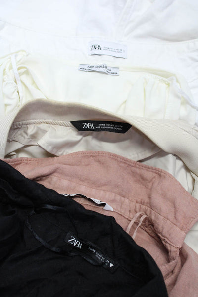 Zara Women's Midrise Five Pockets Bermuda Denim Short White Size 4 Lot 5