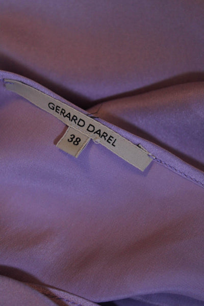 Gerard Darel Womens Silk Cowl Neck Tank Top Lavender Purple Size EUR 38