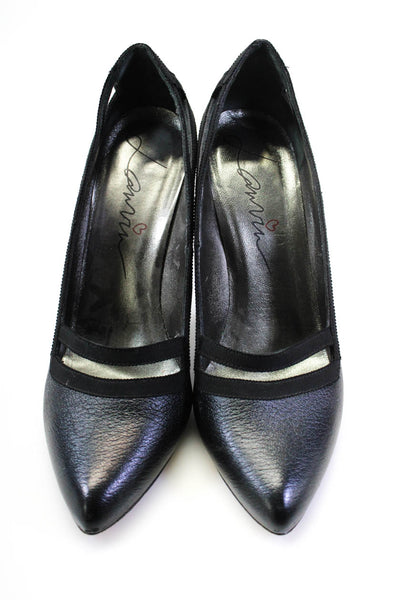 Lanvin Womens Leather Pointed Toe Slip On Pumps High Heels Black Size 40 10