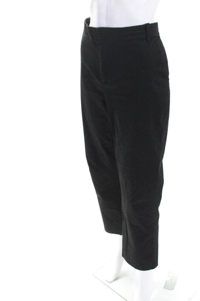 Vince Womens Stretch Twill High Rise Straight Leg Pants Chinos Black Sized 16