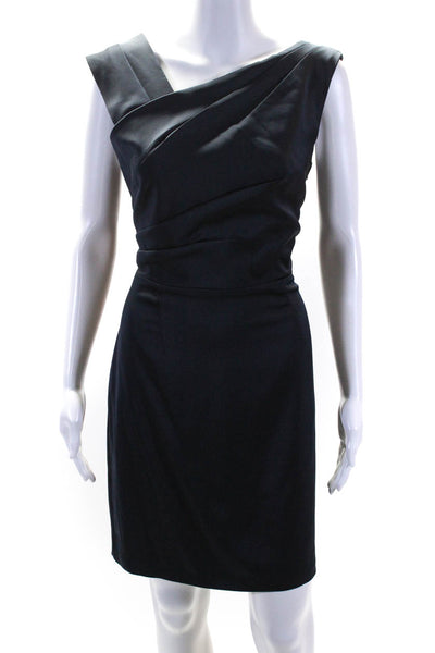 Reiss Womens Sleeveless Tania Sheath Dress Navy Blue Size 8