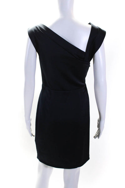 Reiss Womens Sleeveless Tania Sheath Dress Navy Blue Size 8