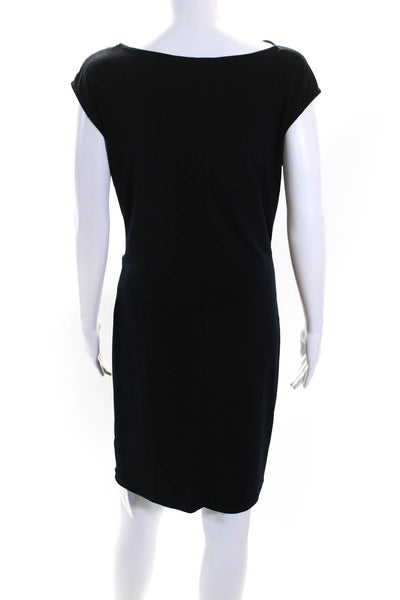 Michael Michael Kors Womens Cowl Neck Twist Knot Dress Black Size Small