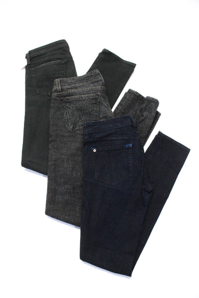 Genetic Denim Habitual Womens Cotton Dark Wash Straight Jeans Blue Size 28 Lot 3