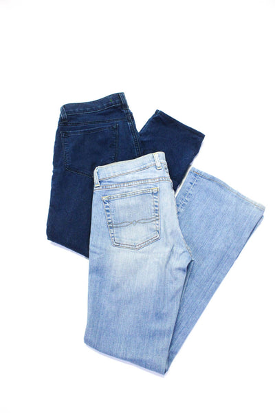 Lucky Brand J Brand Womens Cotton Buttoned Straight Leg Jeans Blue Size 29 Lot 2