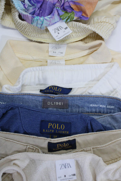 DL1961 Girls Button Closure Pockets Light Wash Mini Skirt Size 10 Lot 8