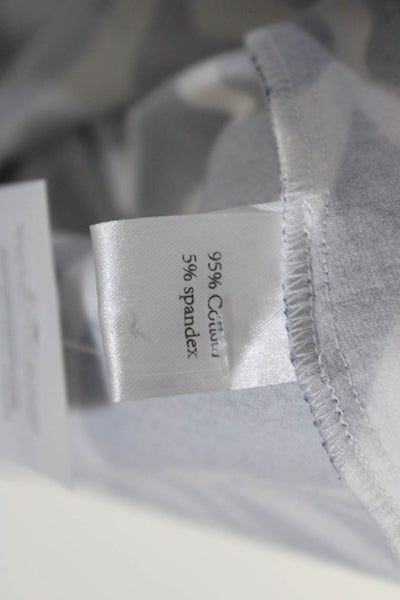 Skirtin Around Womens Half Button Polo Shirt Navy Blue White Cotton Size 6