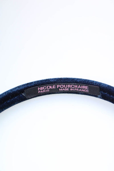 L. Erickson Nicole Pourchaire Satin Leather Glitter Headband Hair Band Lot 9