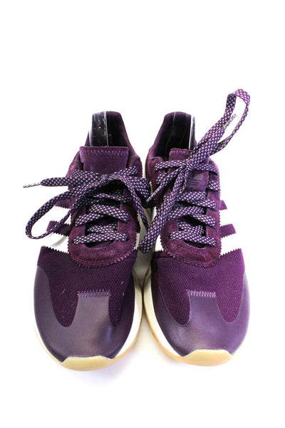 Adidas Womens Flyknit Low Top Flashback Trainers Sneakers Plum Purple Size 9US
