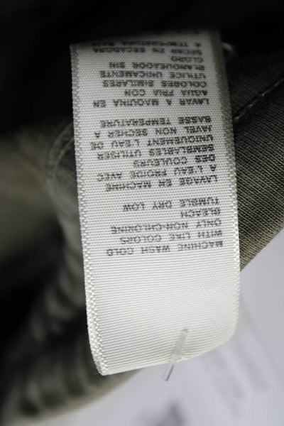 Standard James Perse Womens Cotton Drawstring Waist Skinny Pants Green Size 1