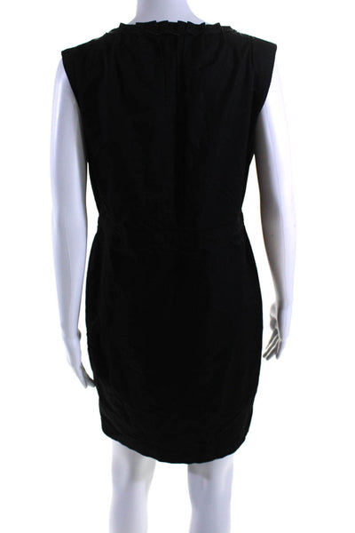 Elie Tahari Women's Sleeveless Cinch Waist A-Line Mini Dress Black Size 4