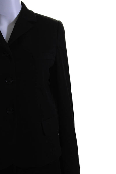 Barneys New York Women's Long Sleeves Collared Lined Blazer Black Size 6